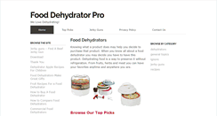 Desktop Screenshot of food-dehydrator-pro.com