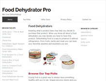 Tablet Screenshot of food-dehydrator-pro.com